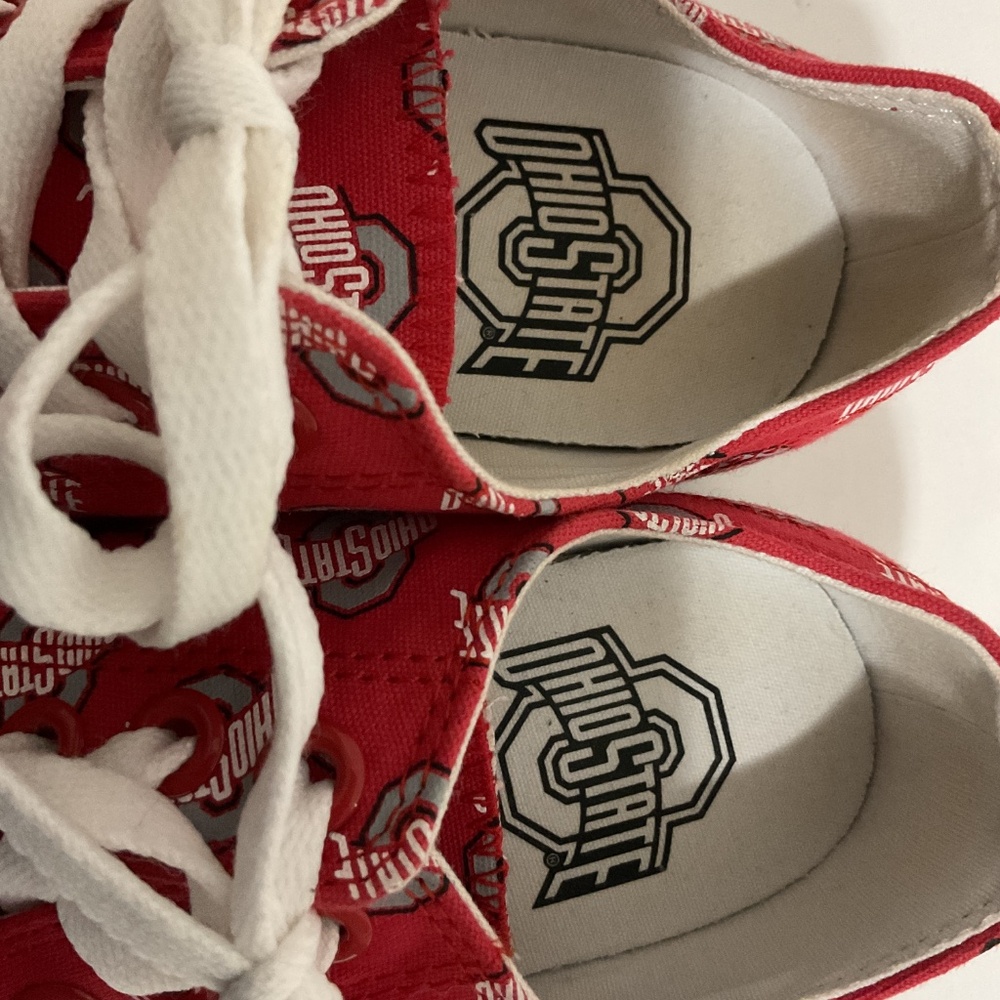 Ohio State Buckeyes Canvas Tennis Shoes, Women’s Size 8 - Picture 5 of 7